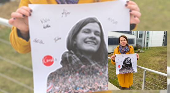 Plzeňští studenti podpořili kolegy z Běloruska. Chtějí upozornit na perzekuce běloruské akademické sféry