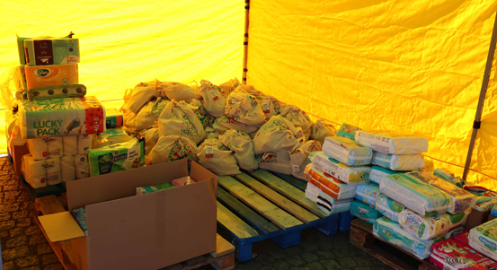 Diecézní charita prosí o konkrétní potraviny a hygienu