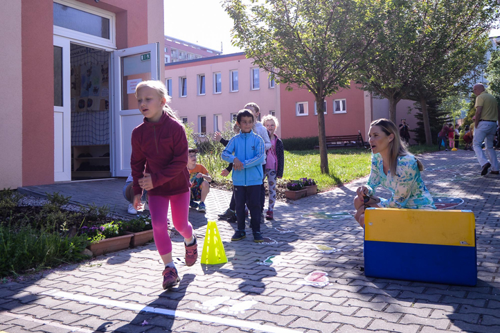 Sportovní hry mateřských škol, na 54. mateřské škole (fotografie: M. Pecuch)