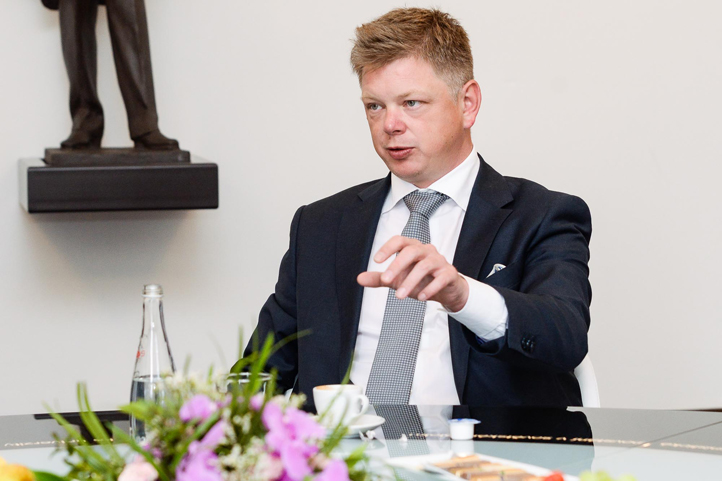 Primátor přijal ministra vnitra na plzeňské radnici (fotografie: M. Pecuch)
