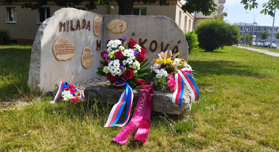 Město si připomnělo památku Milady Horákové