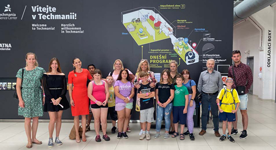 Návštěva Techmanie Science Center potěšila děti z Domina
