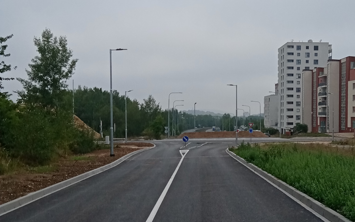 Okružní křižovatka Na Chmelnicích (zdroj fotografií: Odbor investic MMP)