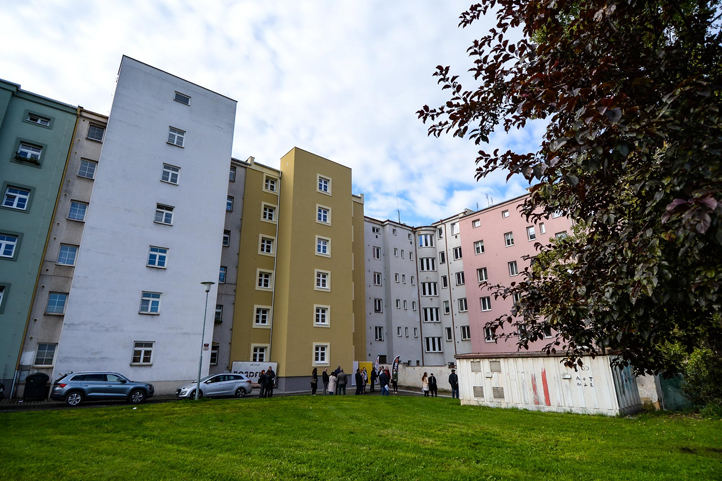 Rekonstruovaný dům v Plachého 52 (fotografie: M. Pecuch)