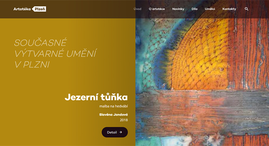 Město Plzeň v listopadu spustilo nový web své artotéky