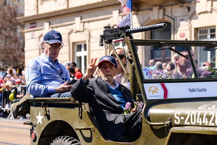 Convoy of Liberty - Valère Gustin v džípu (foto: M. Pecuch)