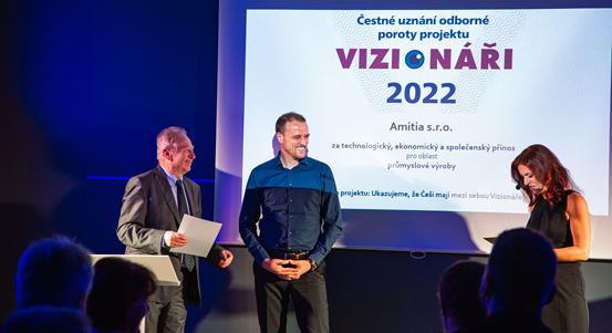 Plzeň pomáhá inovátorům. Firmy Amitia a Pinflow energy storage, které s městem spolupracují, získaly ceny v soutěži Vizionáři 2022