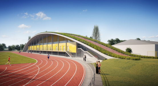 Plzeň plánuje stavbu nové tribuny na Atletickém stadionu