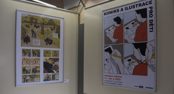 Studenti ze Sutnarky vystavují v mázhauzu plzeňské radnice