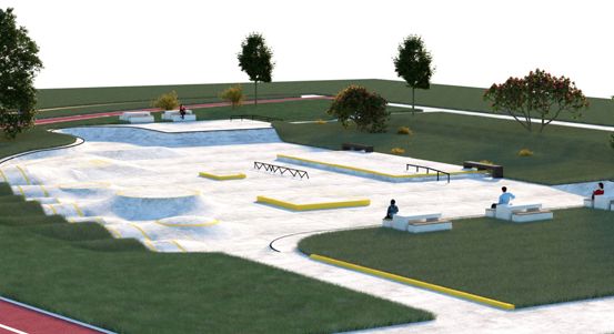 Plzeň začíná budovat skateboardové hřiště v parku za Plazou