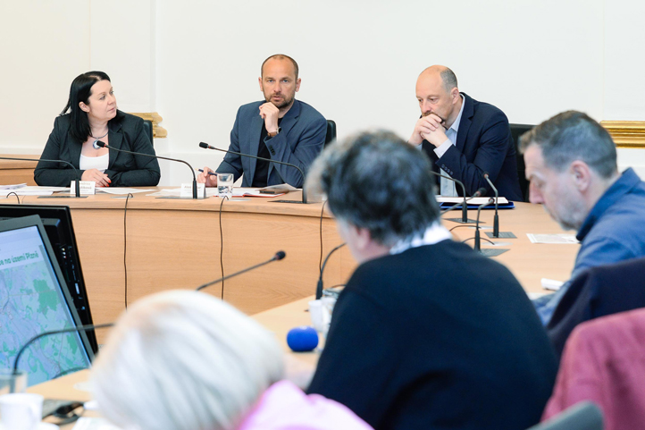 Most Milénia v Plzni, tisková konference (fotografie: M. Pecuch)