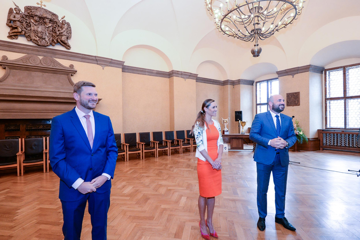Přijetí na plzeňské radnici (fotografie: M. Pecuch)