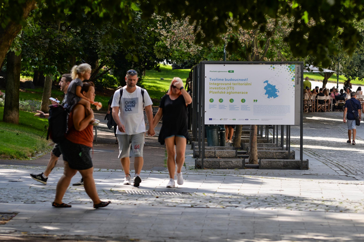 Výstava „Tvoříme budoucnost! Integrované teritoriální investice Plzeňské aglomerace“ (fotografie: M. Pecuch)