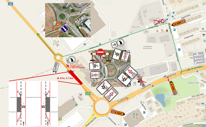 Mapa dopravní situace