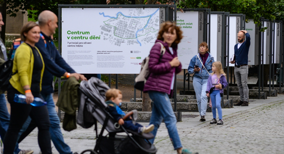 Principy pro oživení veřejného prostoru představí komentovaná prohlídka výstavy Centrum v centru dění