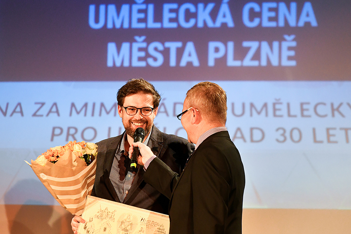 Předávání uměleckých cen (fotografie: M. Chaloupka)