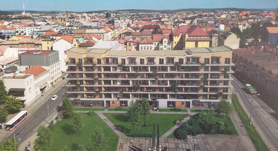 Nový bytový dům na náměstí Emila Škody bude prvním krokem k proměně lokality