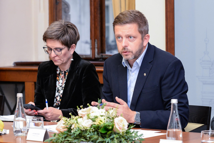Vedení Plzně se setkalo s ministrem Vítem Rakušanem. Foto: Martin Pecuch 