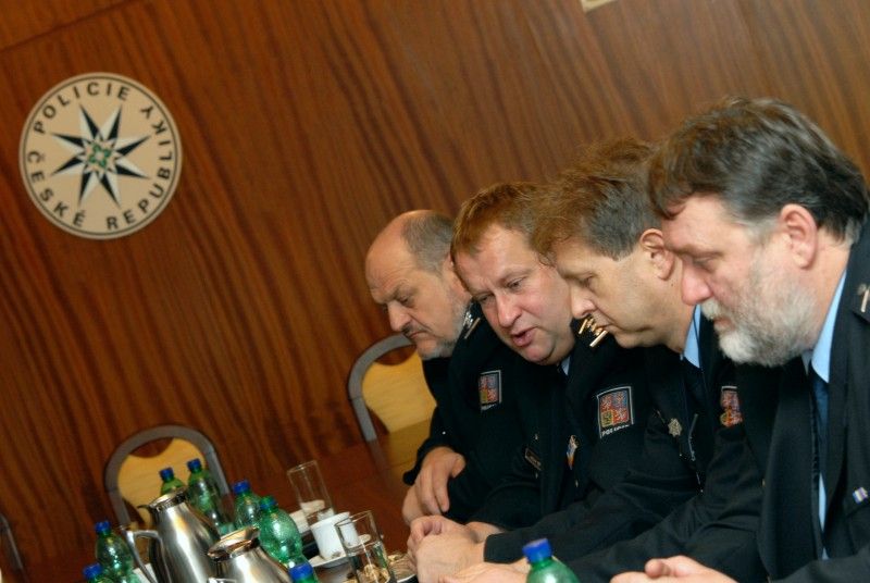 První návštěva zástupců vedení města na krajském ředitelství policie