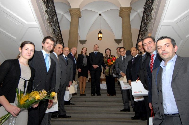 Arabští diplomaté v Plzni