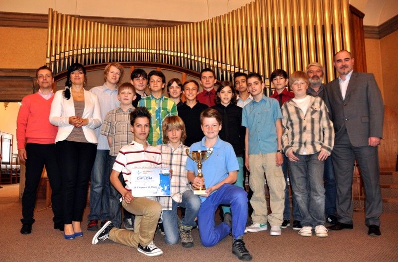 Město poděkovalo florbalovému týmu 33. základní školy za výbornou reprezentaci