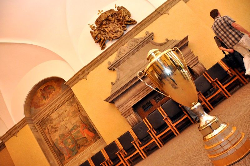 A-tým HC Škoda Plzeň převzal na radnici historickou pečeť města