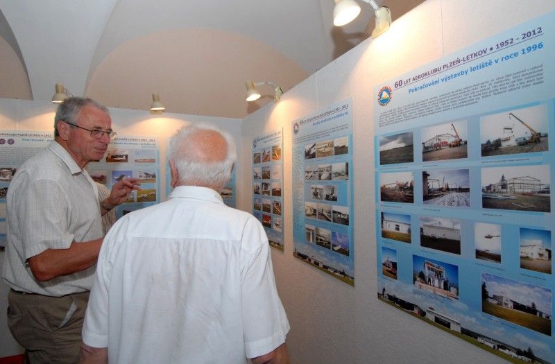 U příležitosti šedesátého výročí své činnosti uspořádal Aeroklub Plzeň - Letkov v mázhauzu radnice (6.8.2012) tematickou výstavu. Na 36 panelech mapuje historii klubu i letectví v Plzni. Návštěvníci se dále mohou blíže seznámit se sportovními úspěchy jeho členů, všemi letadly a kluzáky, které na letišti létaly, i výstavbou letkovského letiště. Nechybí ani fotoreportáž z historického setkání Zdeňka Svěráka a generála Antonína Lišky, které se v Letkově uskutečnilo v souvislosti s přípravou scénáře k úspěšnému filmu Tmavomodrý svět.