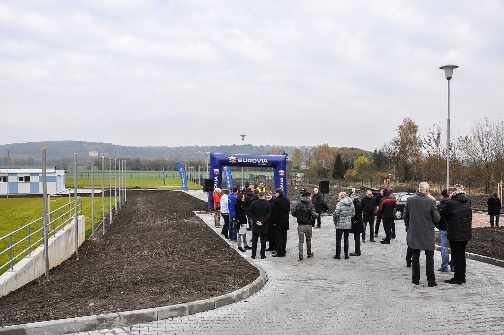 Město dokončilo náhradní hřiště pro SK Slovan Plzeň 1910 (foto: M. Pecuch, 8.11.2016)