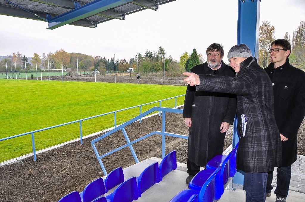 Město dokončilo náhradní hřiště pro SK Slovan Plzeň 1910 (foto: M. Pecuch, 8.11.2016)