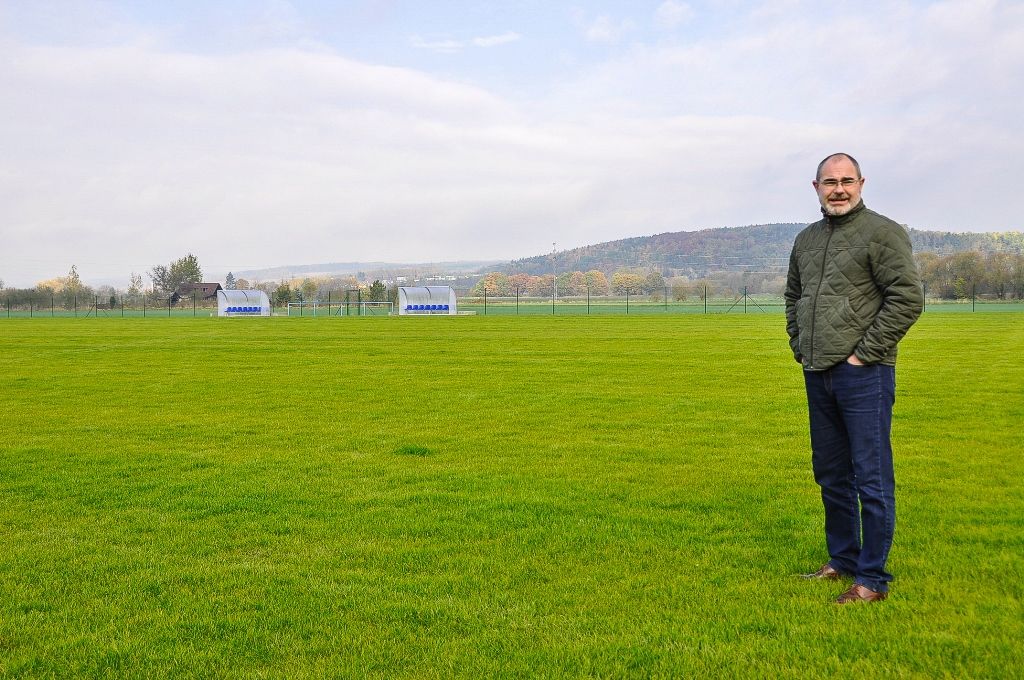 Město dokončilo náhradní hřiště pro SK Slovan Plzeň 1910 (foto: M. Pecuch, 8.11.2016)