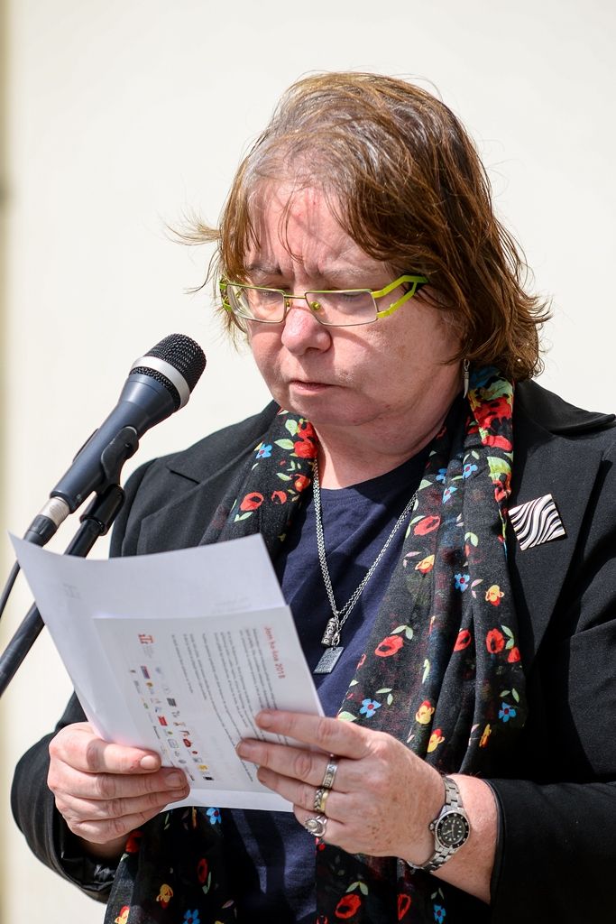 Čtení jmen obětí holocaustu 2018 v Plzni