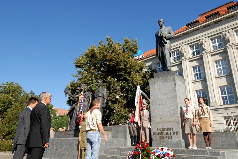 Plzeň si připomněla 75. výročí úmrtí Tomáše G. Masaryka