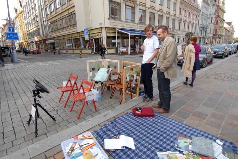 Parkovací stání v centru města získala netradiční využití