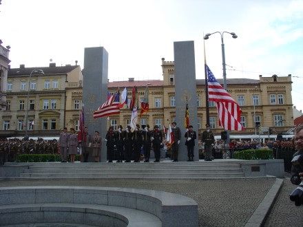 Slavnosti svobody 2005 - pietní akt u Díky, Ameriko! 6. května