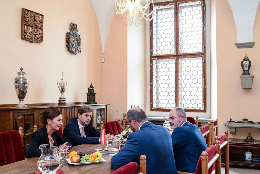 Rakouský velvyslanec zavítal do Plzně (foto: M. Pecuch, 12.7.2018)