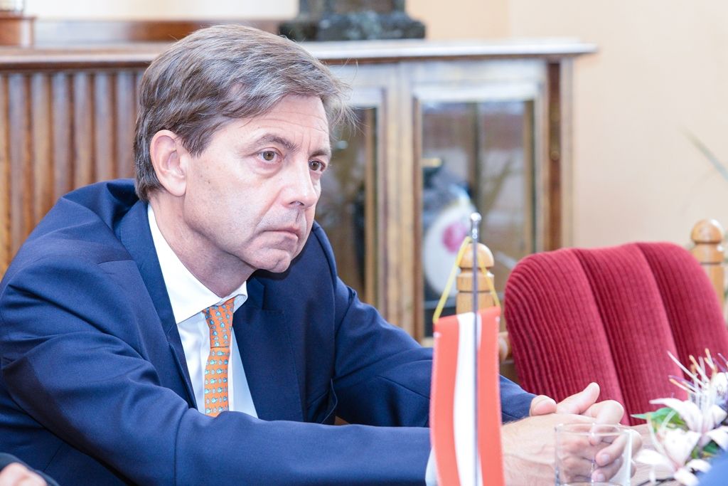 Rakouský velvyslanec zavítal do Plzně (foto: M. Pecuch, 12.7.2018)
