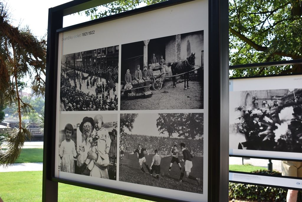 Okamžiky století se představují v Šafaříkových sadech (foto: A. Jarošová, 31.7.2018)