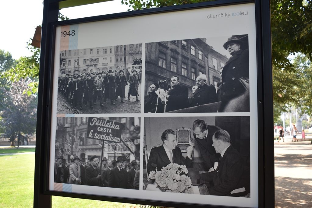 Okamžiky století se představují v Šafaříkových sadech (foto: A. Jarošová, 31.7.2018)