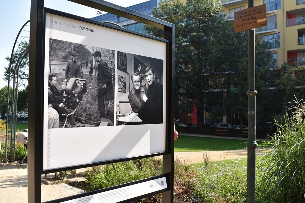 Okamžiky století se představují v Šafaříkových sadech (foto: A. Jarošová, 31.7.2018)