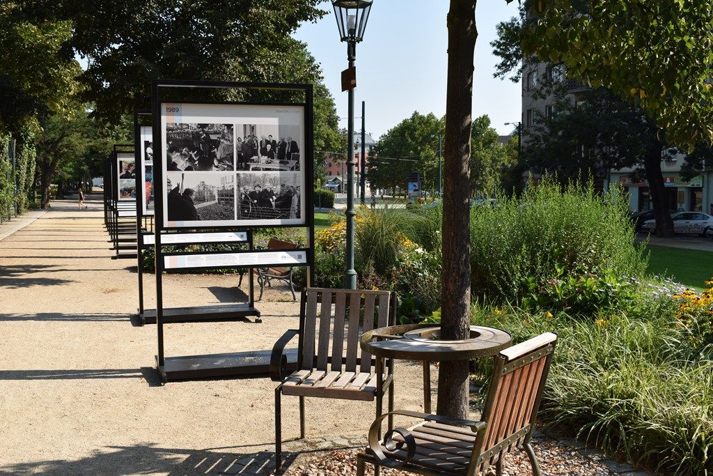 Okamžiky století se představují v Šafaříkových sadech (foto: A. Jarošová, 31.7.2018)