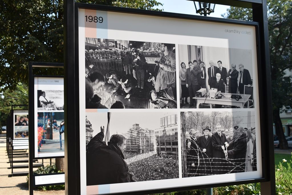 Okamžiky století se představují v Šafaříkových sadech (foto: A. Jarošová, 31.7.2018)