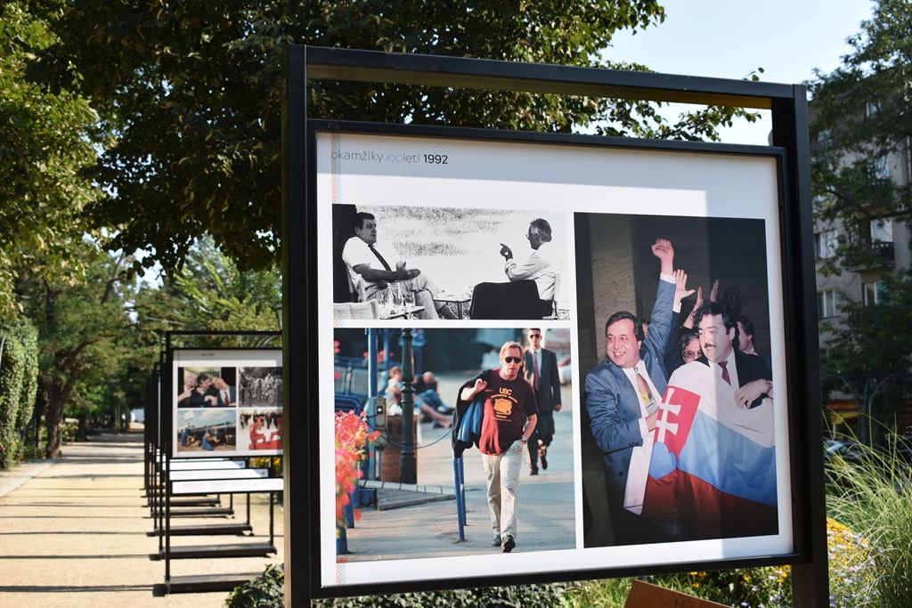 Okamžiky století se představují v Šafaříkových sadech (foto: A. Jarošová, 31.7.2018)