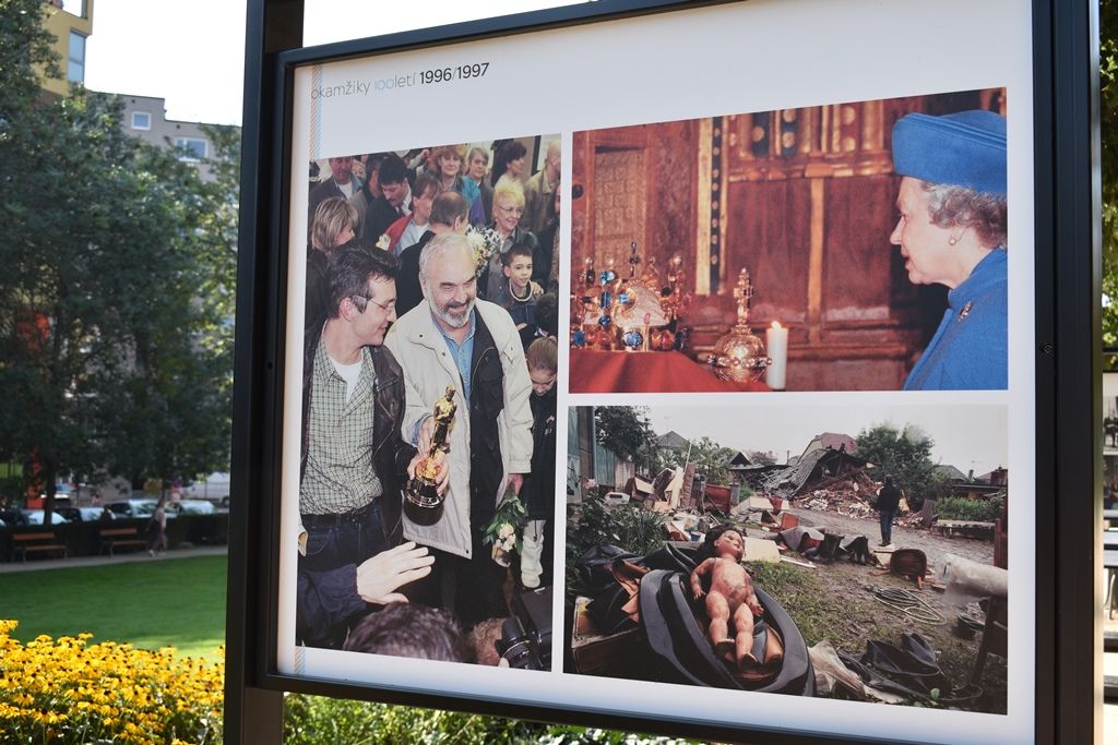 Okamžiky století se představují v Šafaříkových sadech (foto: A. Jarošová, 31.7.2018)