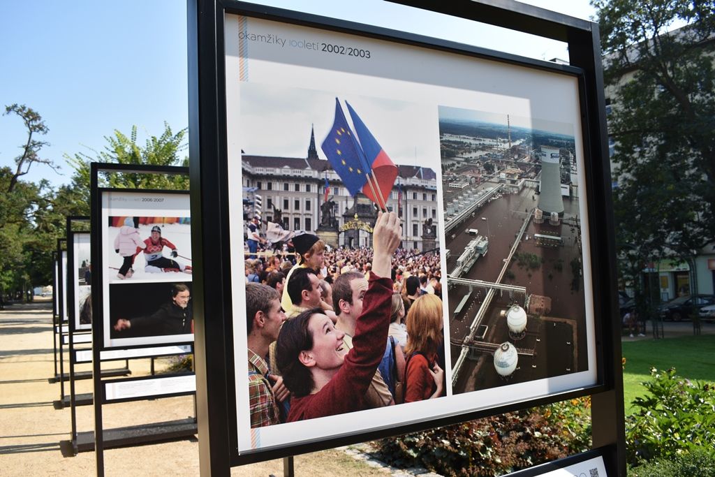 Okamžiky století se představují v Šafaříkových sadech (foto: A. Jarošová, 31.7.2018)