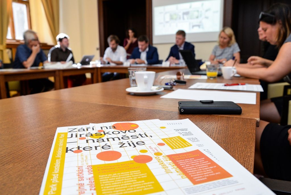 Tisková konference k obnově Jiráskova náměstí v Plzni