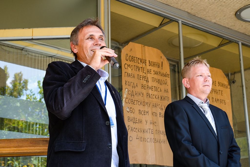 Plzeň si připomněla události 21. srpna 1968 v Českém rozhlasu (foto: M. Pecuch, 21.8.2018)