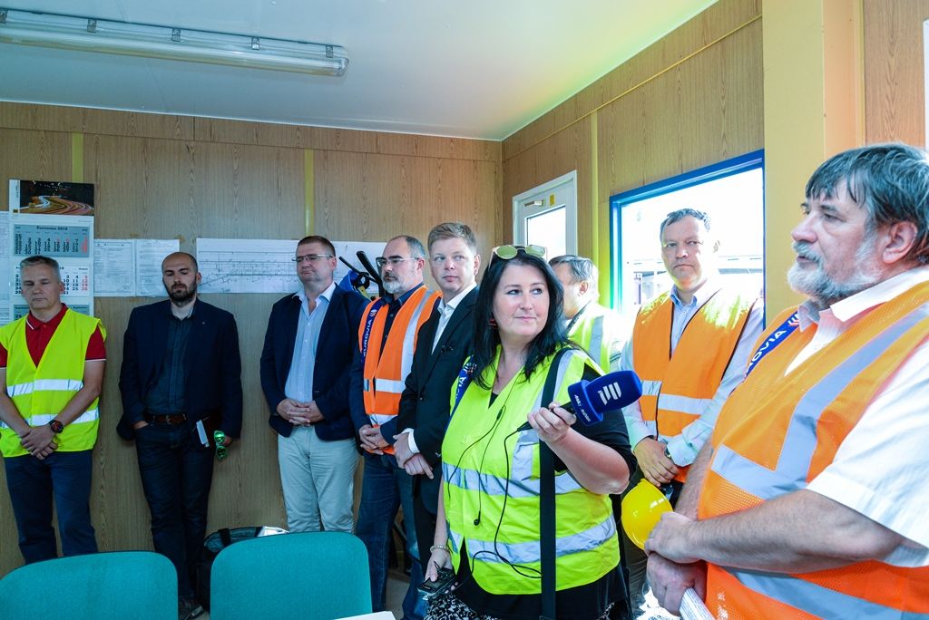 Stavba nového přestupního uzlu v Šumavské ulici v Plzni (foto: M. Pecuch, 28.8.2018)