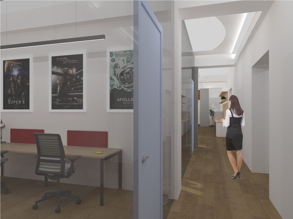 Cowork vizualizace, zdroj - dotegg architekti s.r.o; Technologické centrum vizualizace, zdroj - dotegg architekti s.r.o