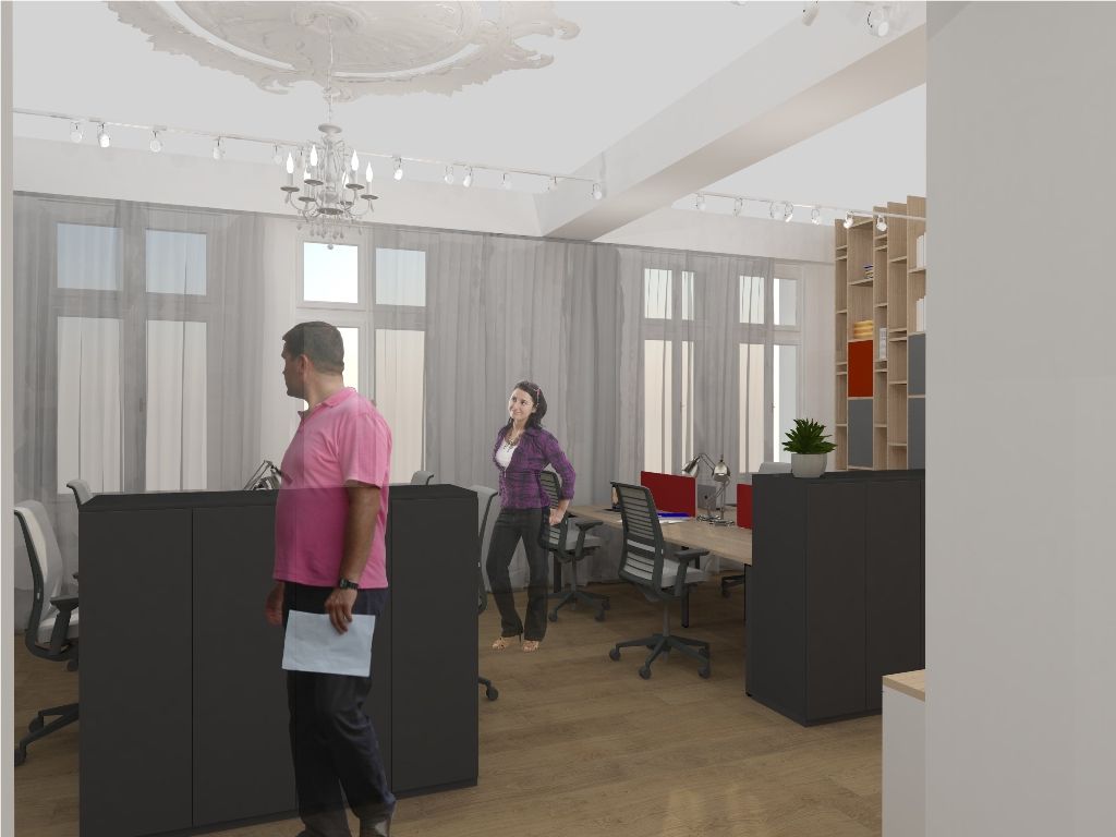 Cowork vizualizace, zdroj - dotegg architekti s.r.o; Technologické centrum vizualizace, zdroj - dotegg architekti s.r.o