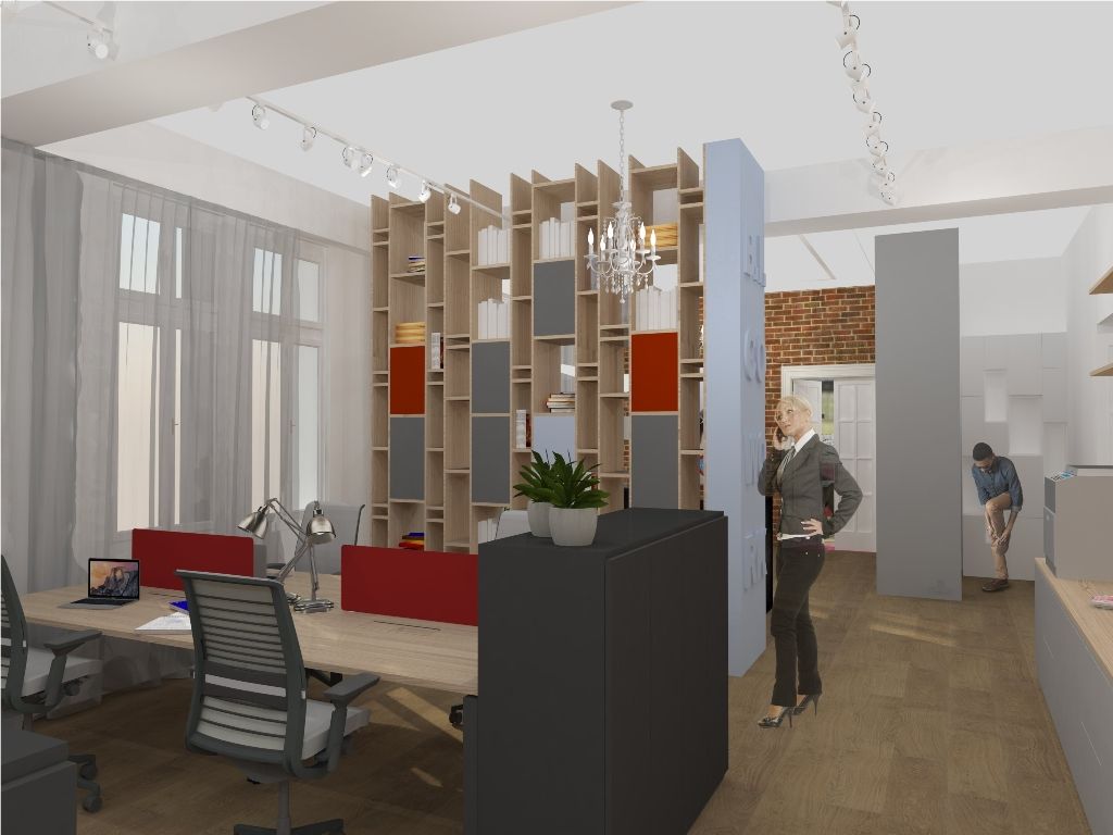 Cowork vizualizace, zdroj - dotegg architekti s.r.o; Technologické centrum vizualizace, zdroj - dotegg architekti s.r.o